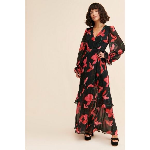 Anthropologie x Hutch Valentina Maxi Wrap Dress Size Small - Picture 10 of 11